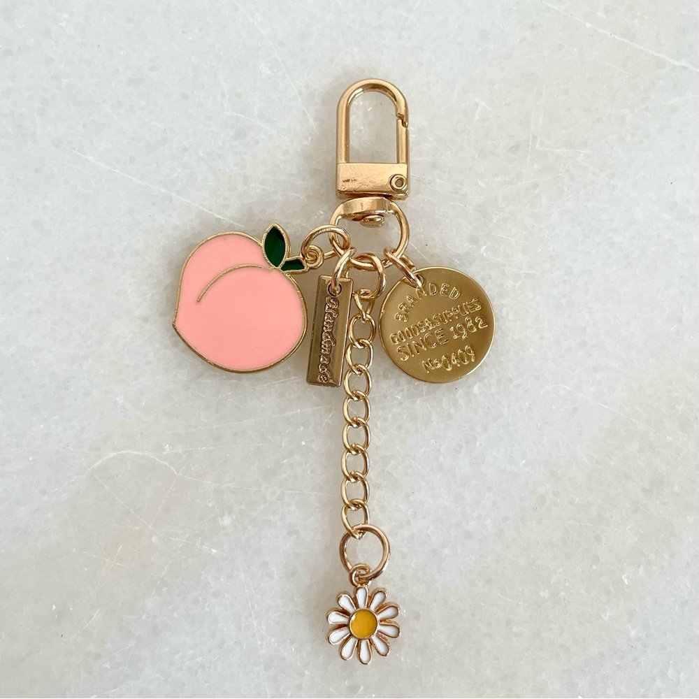 🍑 Peach Bag Charm | Key Chain